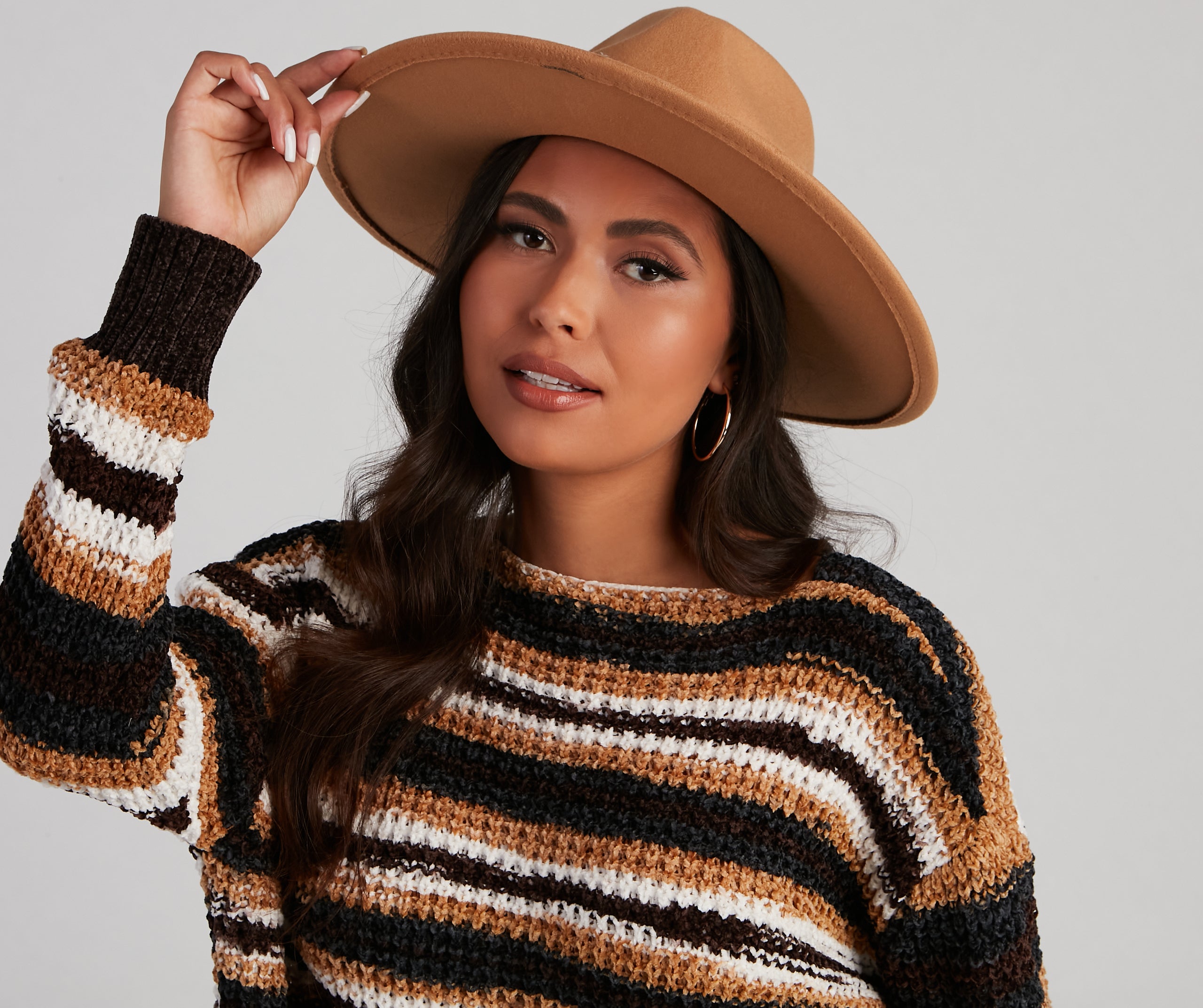 Bold Moment Faux Wool Panama Hat