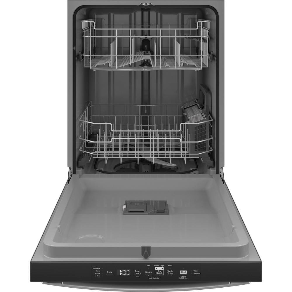 GE 24 in. Built-In Tall Tub Top Control Stainless Steel Dishwasher wSanitize Dry Boost 52 dBA GDT550PYRFS