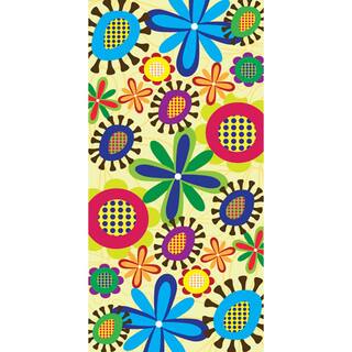 Monkey Bar TARPS 37.5 in. x 79.5 in. Retro Flower Playset Replacement Tarp (009): 13 oz. Vinyl Canopy Roof for Playsets 09retflo-38x80