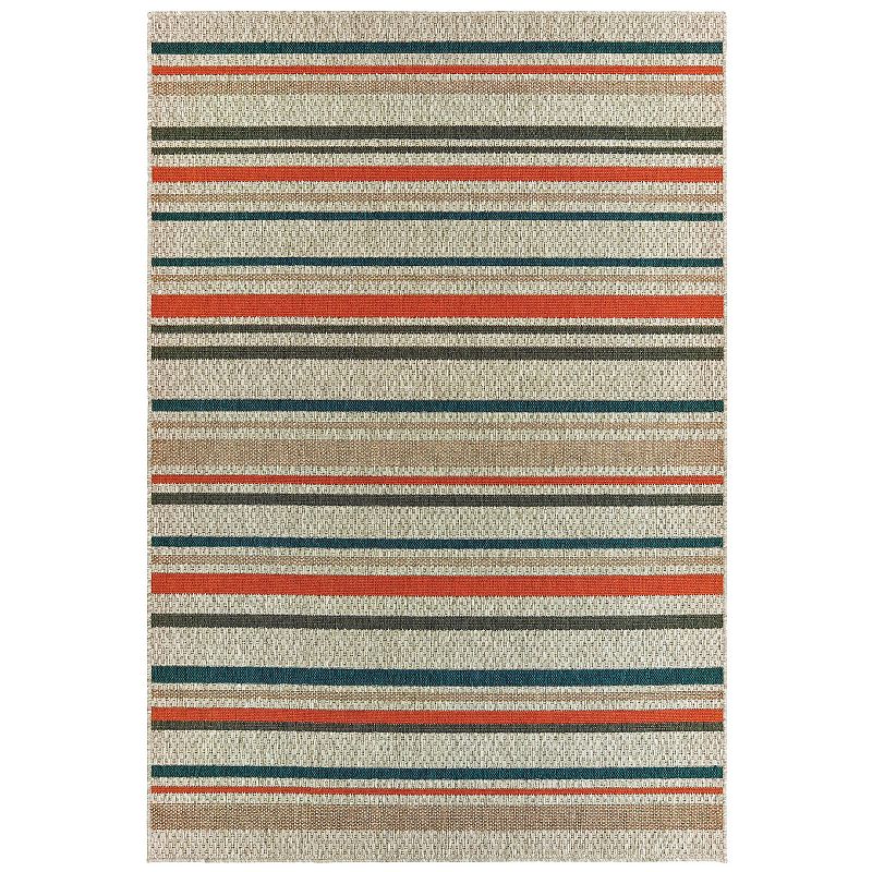 StyleHaven Lafayette Striped Indoor Outdoor Rug