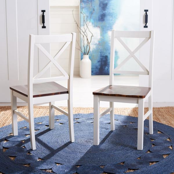 Ozzie Dining Chair  Set of 2  White/Natural   Transitional   Dining Chairs   by V.S.D Furniture  Houzz