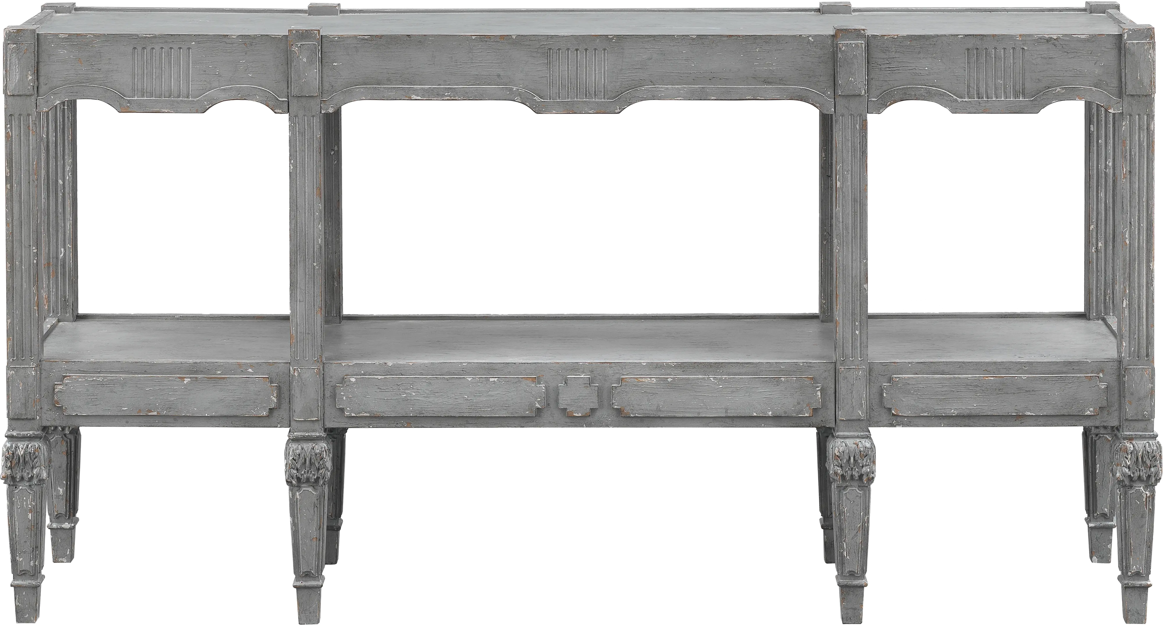 Florentine Vintage Gray Console Table