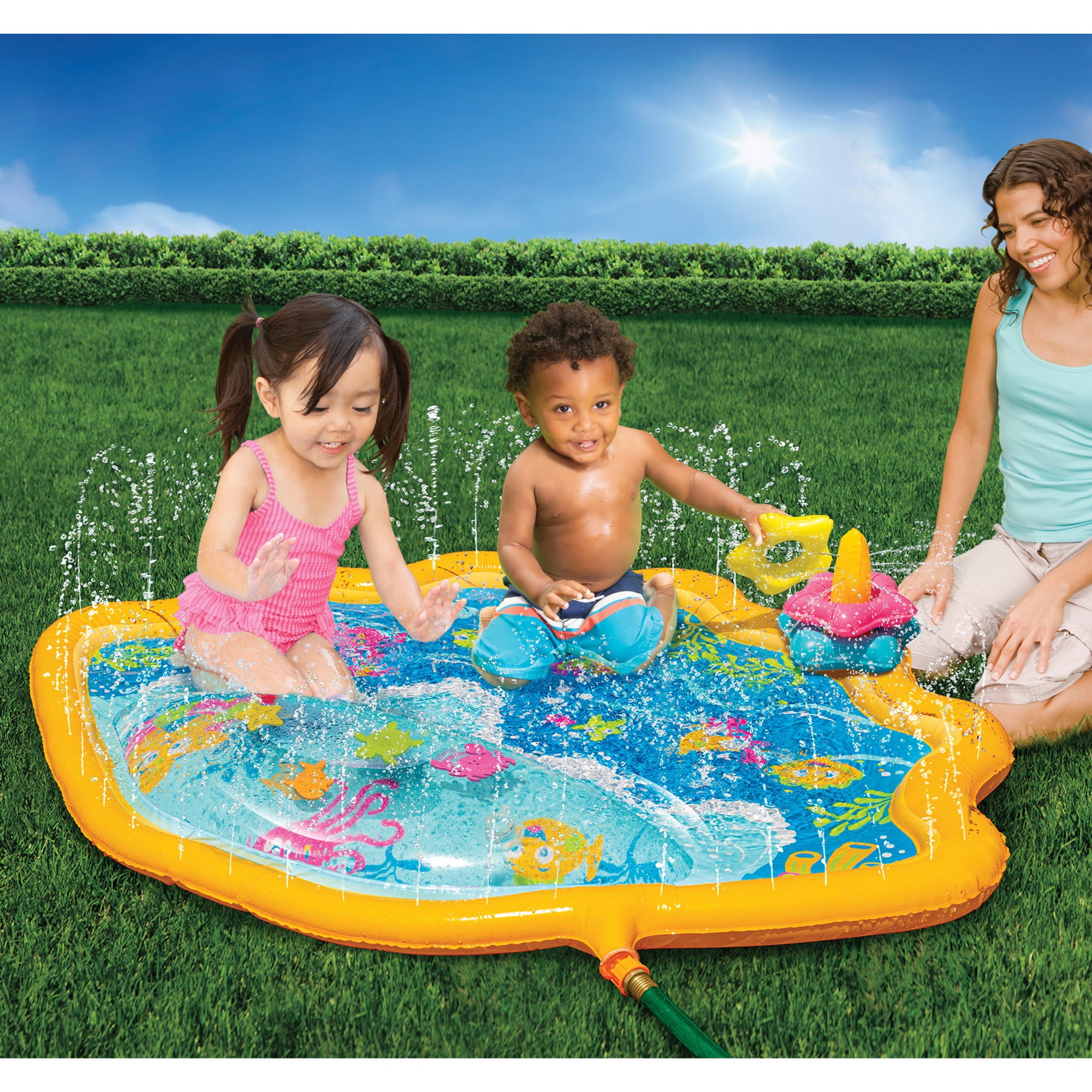 Banzai Jr. Tidepool Discovery Sprinkling Mat, 18 Months & Up