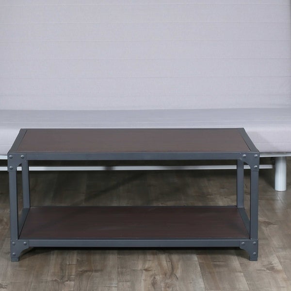 Carbon Loft Whittaker Modern Wood and Metal Coffee Table