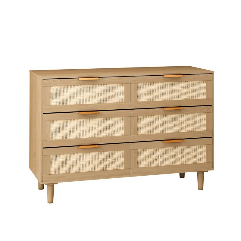 6 drawers Rattan dresser Rattan Drawer