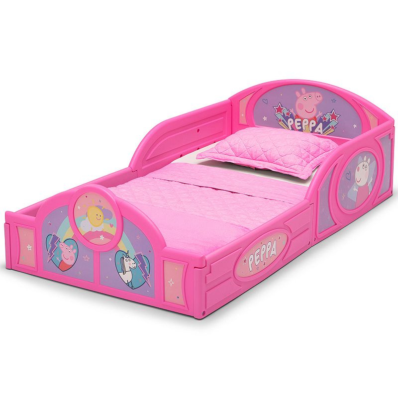 Delta Children Peppa Pig Plastic Sleep and Play Toddler Bed