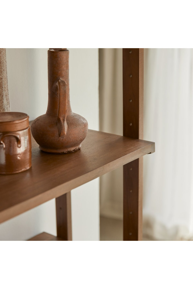 Solid Teak Classic Bookcase  Tikamoon Wall   Transitional   Bookcases   by Oroa   Distinctive Furniture  Houzz