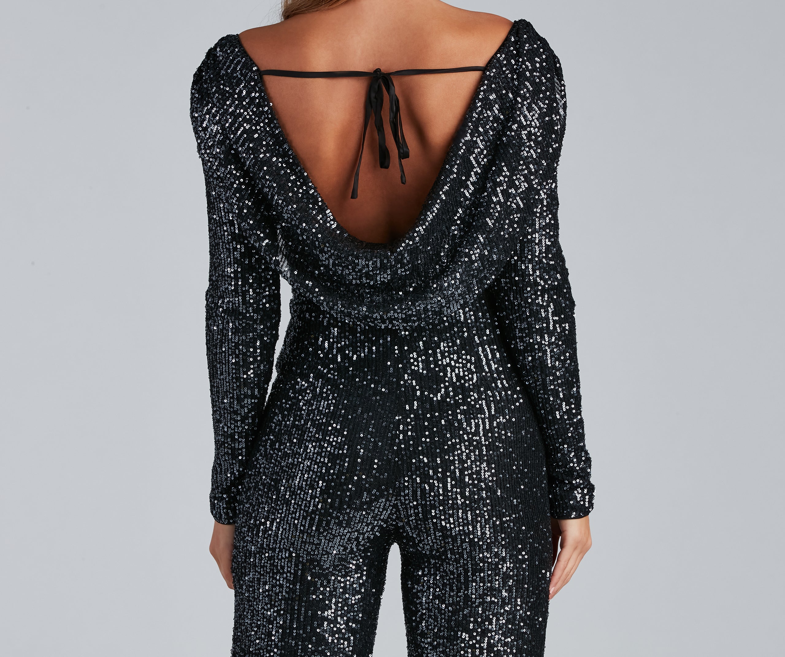 Set The Spark Sequin Jumpsuit