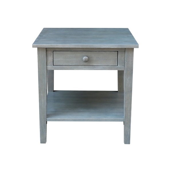 Spencer Square Solid Parawood End Table - 24 in. W x 24 in. D x 25 in. H