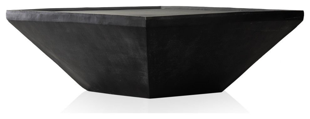 Orien Coffee Table Coal Solid Acacia   Transitional   Coffee Tables   by Rustic Home Furniture Deco  Houzz