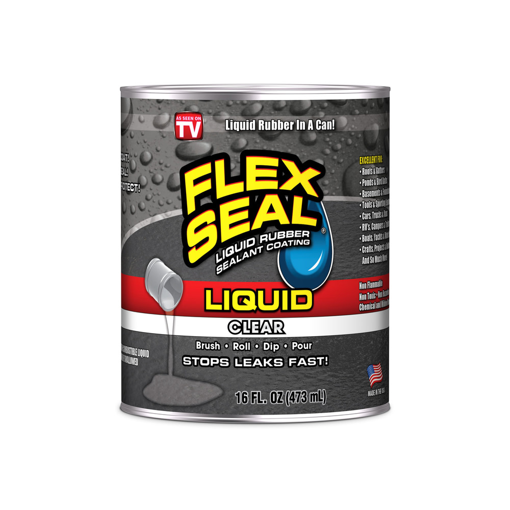 16 oz Flex Seal Liquid Rubber Sealant ; Clear ;