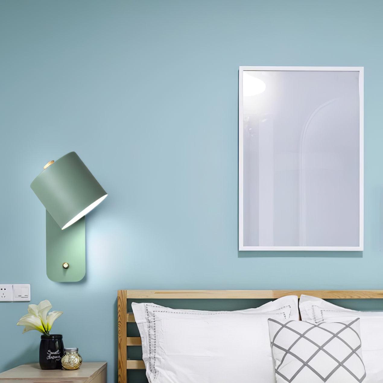 Rotatable Cylinder Plug-in Wall Lamp