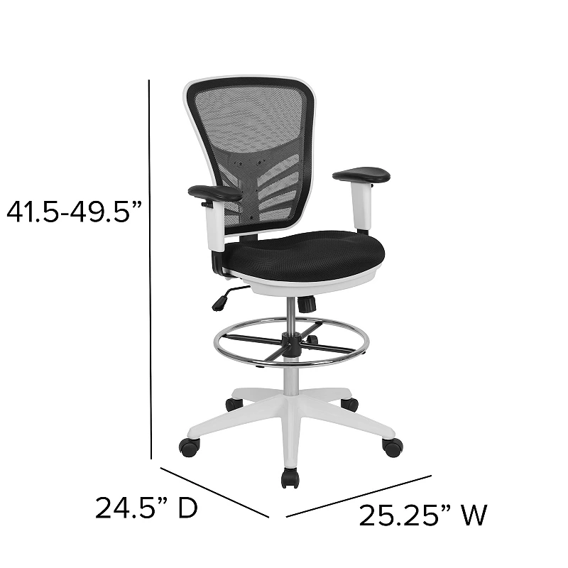 Flash Furniture Tyler Ergonomic Drafting Desk Chair