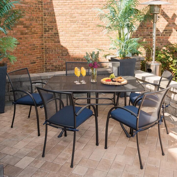 Kettler PILANO 7 Piece Wrought Iron Mesh Dining Set