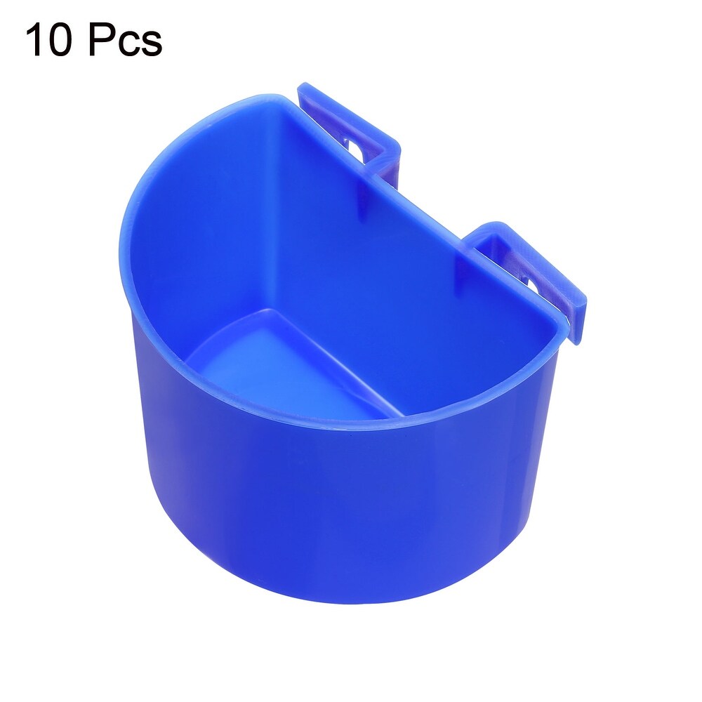 Mini Bird Feeder Cage Cups Water Bowl Small Feeding Container 10pcs