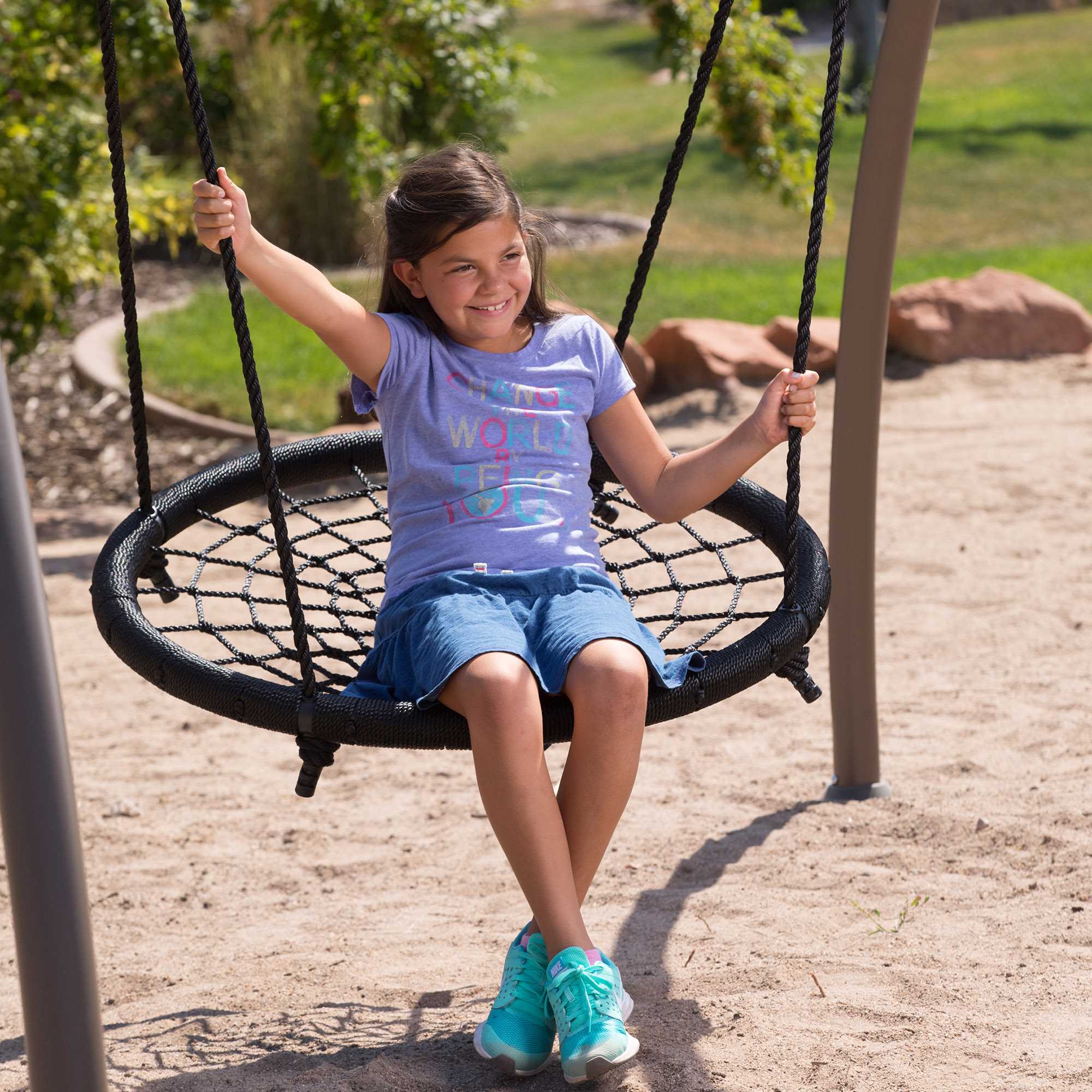 Lifetime Rope Spider Swing for Play Sets in Black， 90850