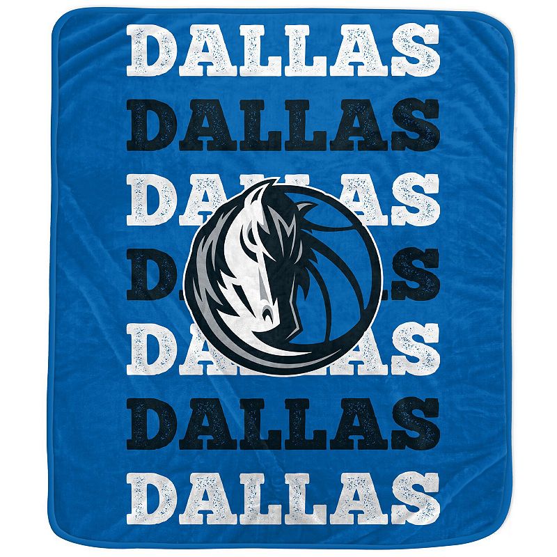 Pegasus Dallas Mavericks 60'' x 70'' Logo Wordmark Plush Blanket