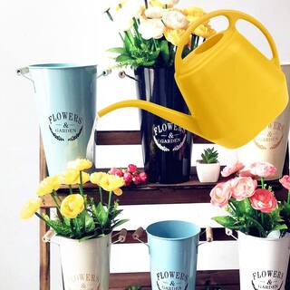 Cubilan 1 Gal. Yellow Plastic Watering Can B08CDS9GGZ