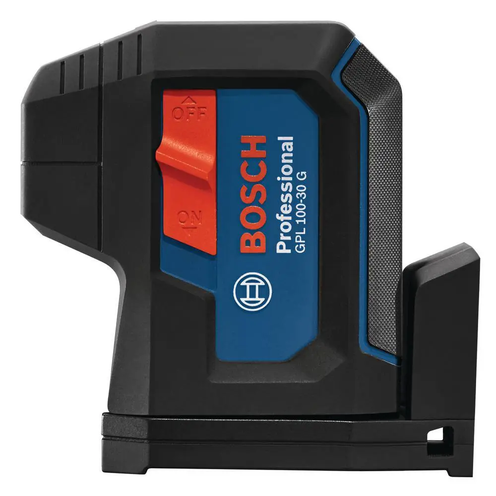 Bosch 125 ft. Green 3-Point Self-Leveling Laser with VisiMax Technology Integrated MultiPurpose Mount and Hard Carrying Case GPL100-30G