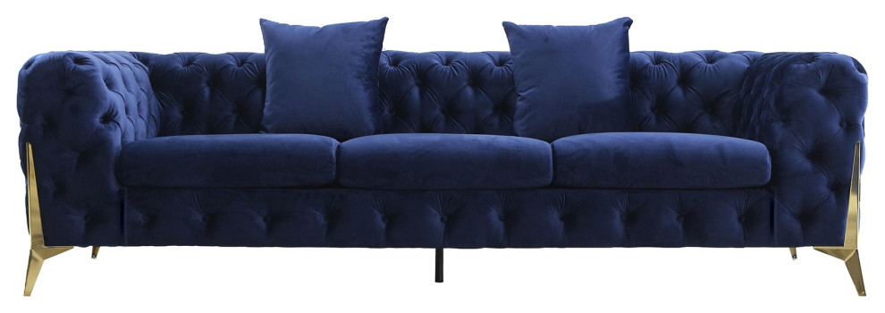 August Grove Loveseat Blue   Modern   Loveseats   by Modon  Houzz