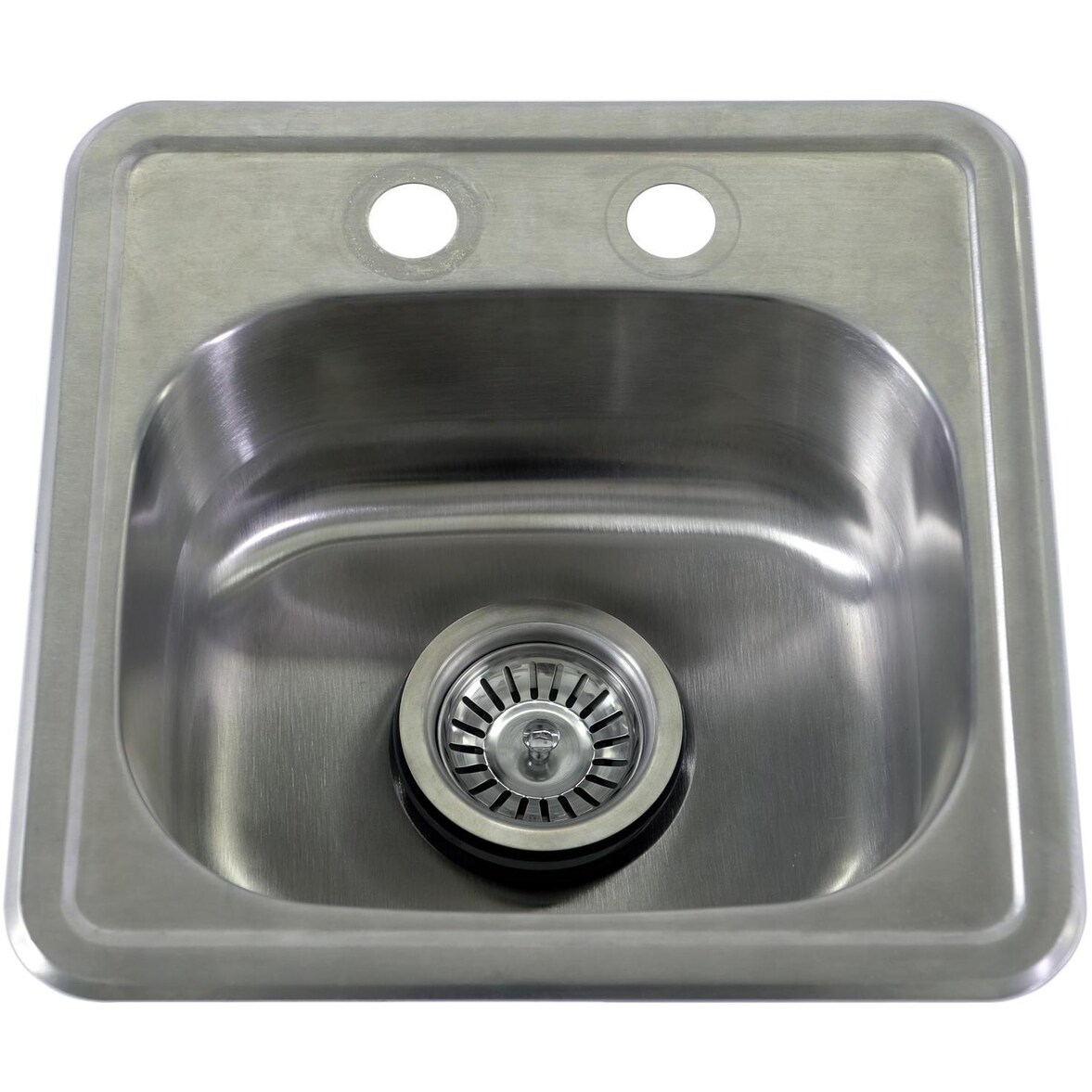 Signature 15 X 15 Outdoor Rated Stainless Steel Drop-In Bar Sink W/ Sink Strainer