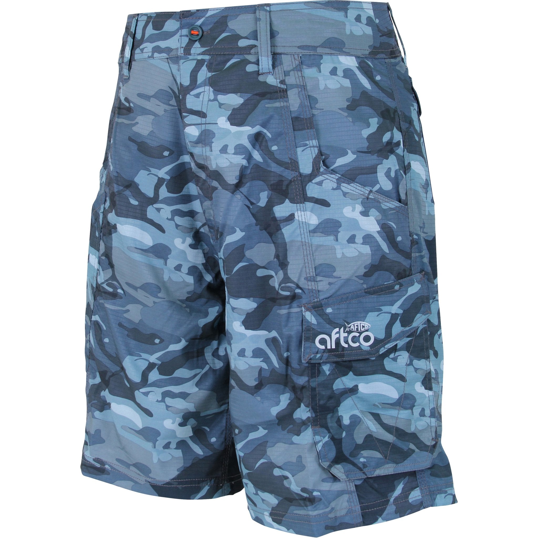 AFTCO Tactical Blue Camo Fishing Shorts