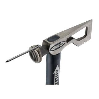 MW Drywall Axe Fiberglass Hammer with 13 in. Handle with 12 in. Titanium Clawbar Nail Puller with Dimpler DRYAXE9-F-TICLW12