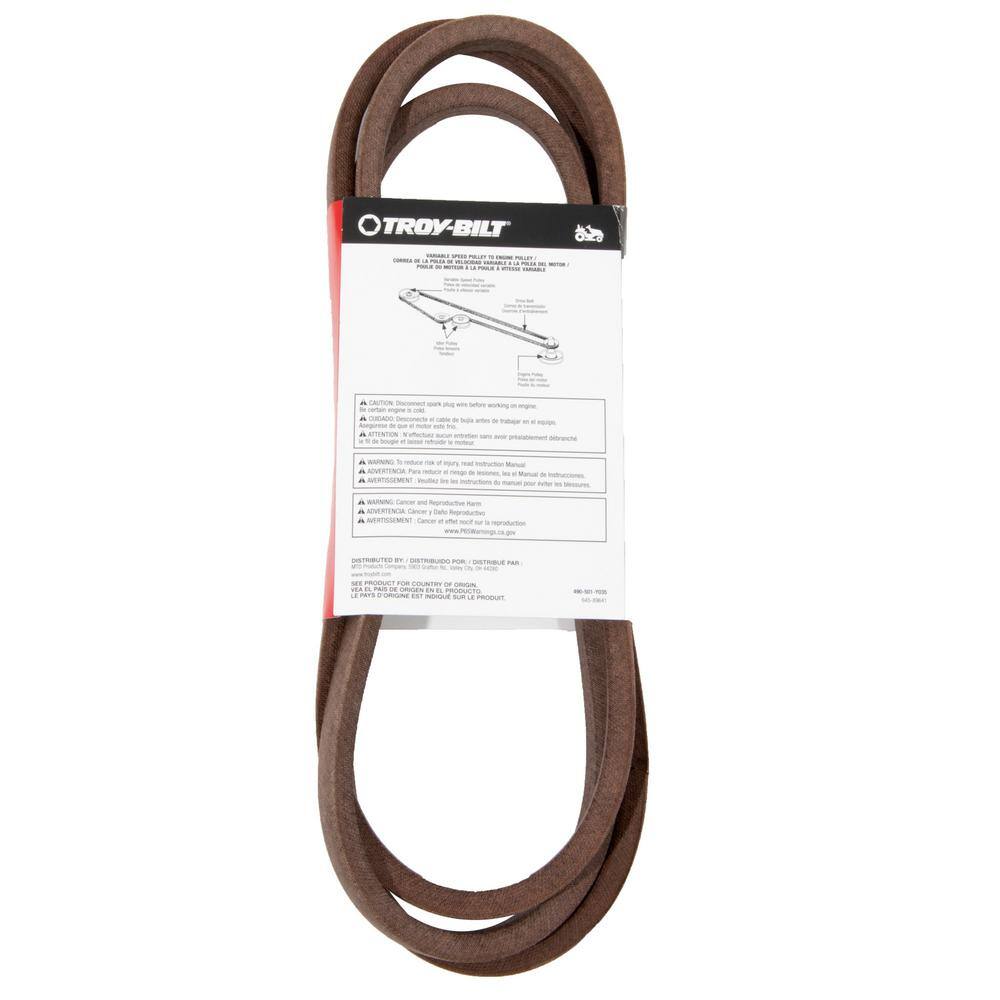 Troy-Bilt Original Equipment Transmission Drive Belt for Select Troy-Bilt Front Engine Riding Lawn Mowers OE# 954-0467 754-0467 490-501-Y035