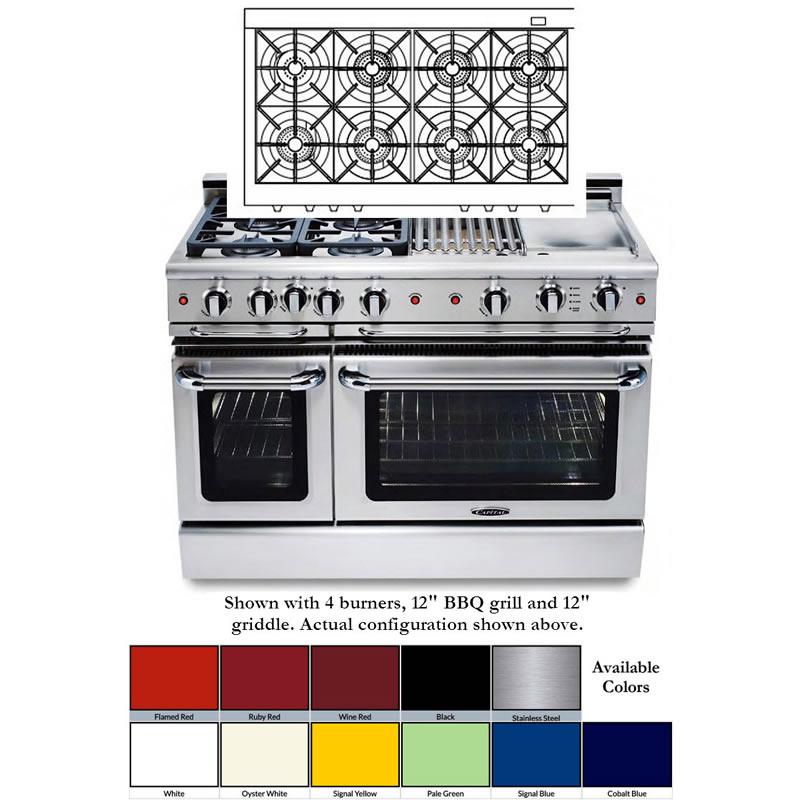 Capital 48-inch Freestanding Dual-Fuel Range COB488-L