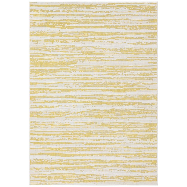 Sunnydaze Abstract Impressions Indoor And Outdoor Patio Area Rug In Golden Fire 7 Ft X 10 Ft