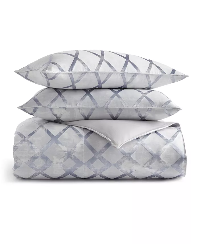 Hotel Collection Dimensional 3-Pc. Full Queen Duvet Cover Set，