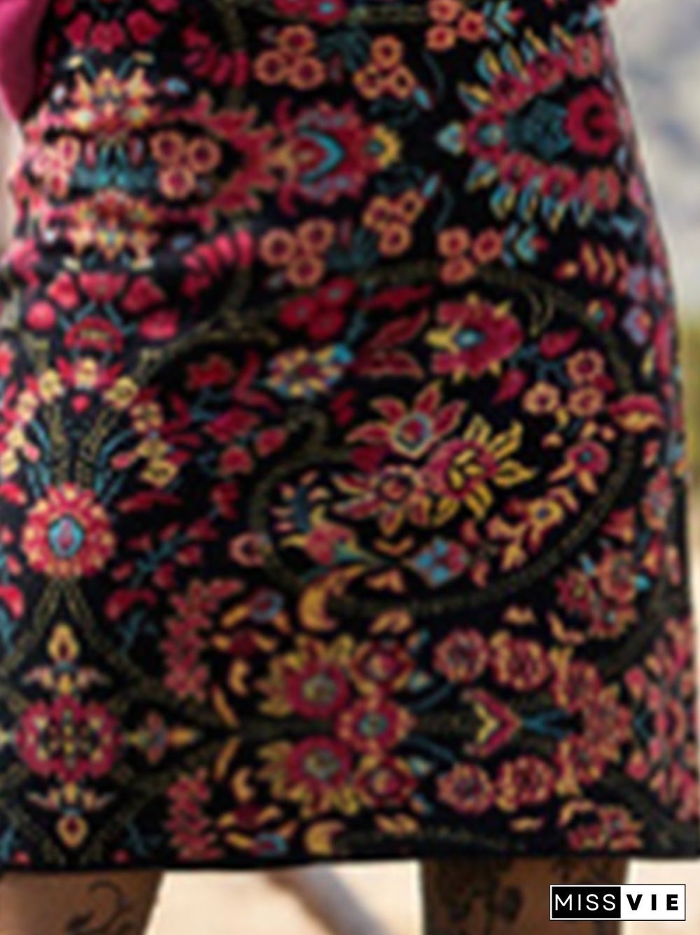 Vintage Floral Skirt