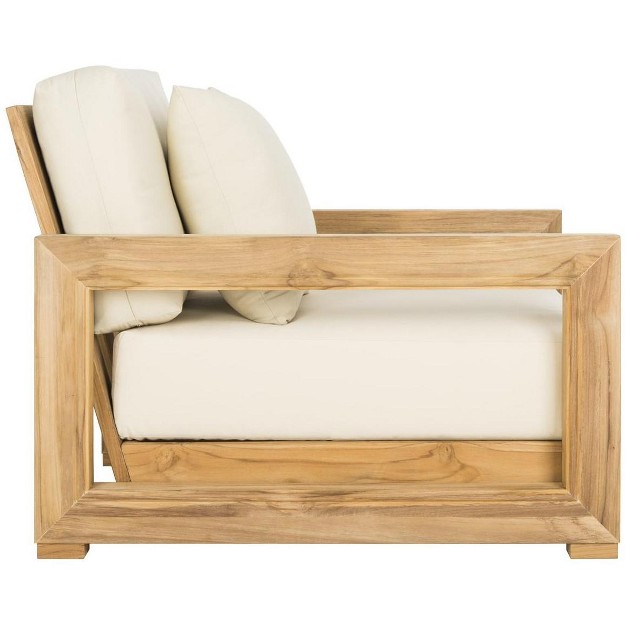 Montford Teak Armchair Natural Teak beige Safavieh