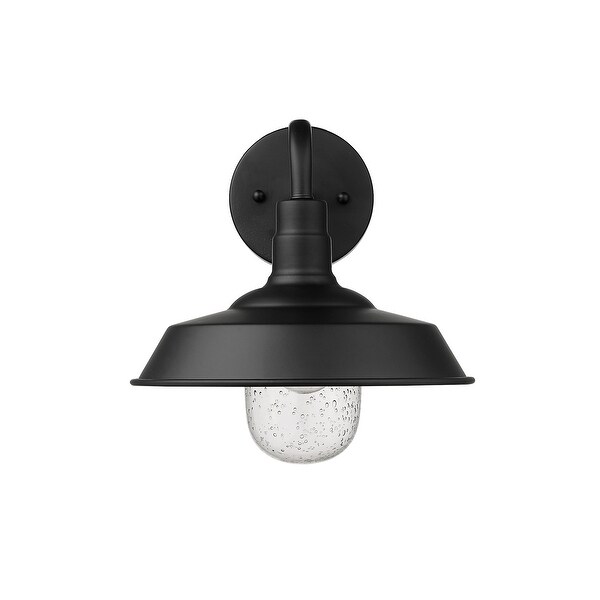 Burry 1-light Matte Black Outdoor Wall Light