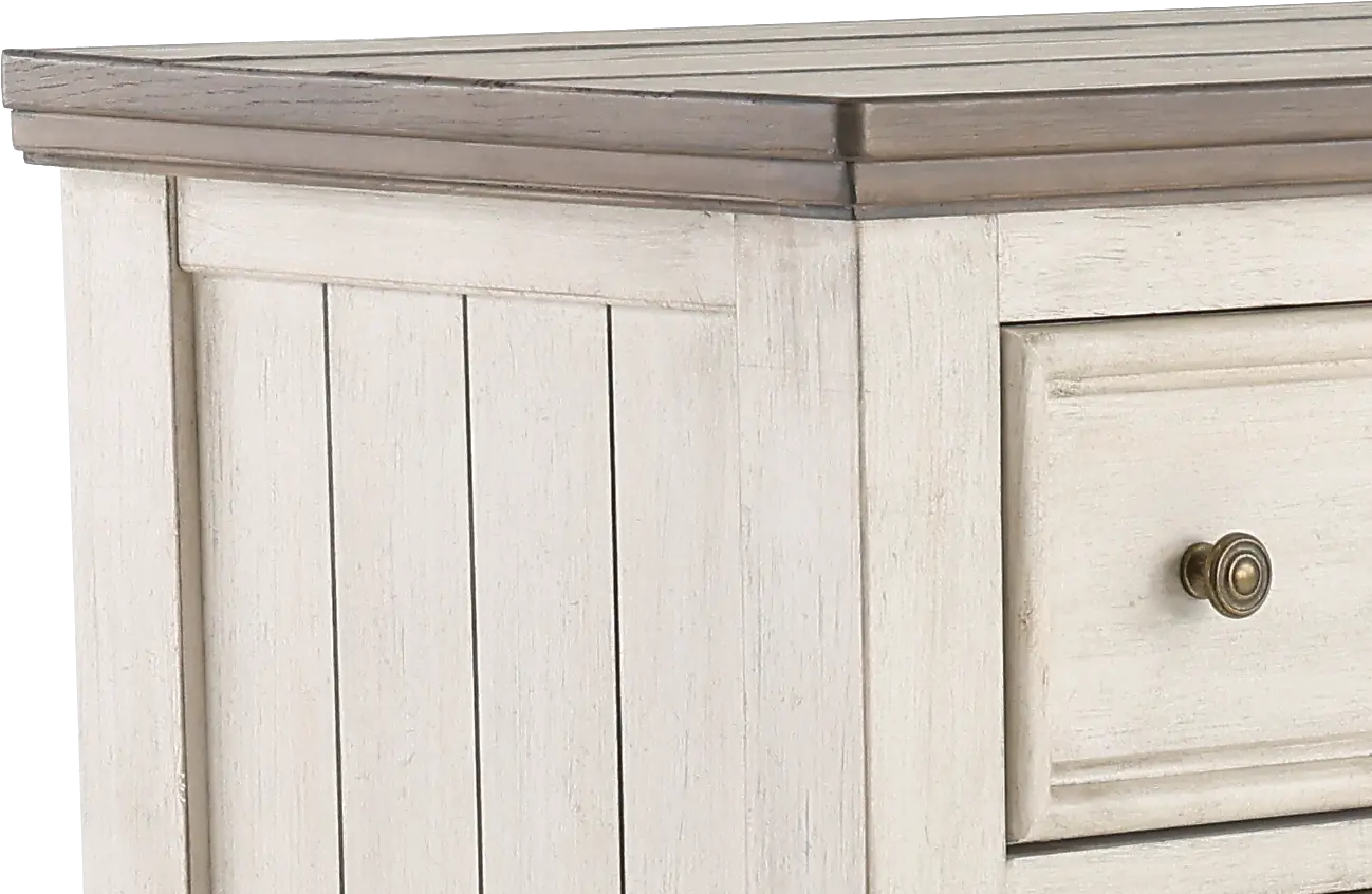 Heartland Antique White Oversized Dresser