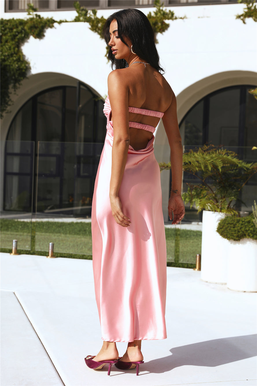 Curious Heart Maxi Dress Pink