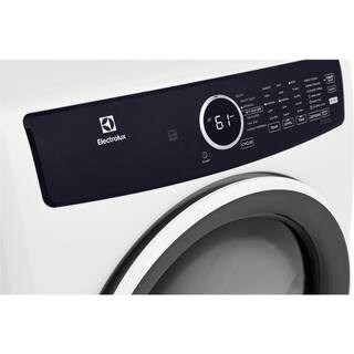 Electrolux 8 cu. ft. Electric Dryer Vented Front Load Perfect Steam Dryer with Instant Refresh in White ELFE7437AW