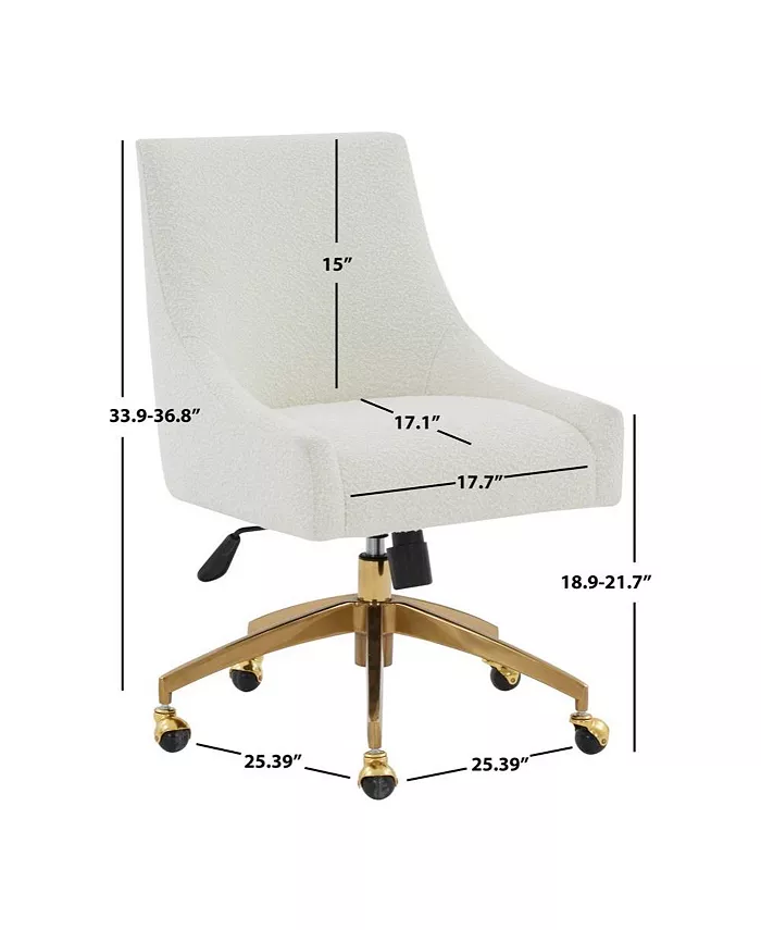 Safavieh Jakob Boucle Adjustable Swivel Desk Chair