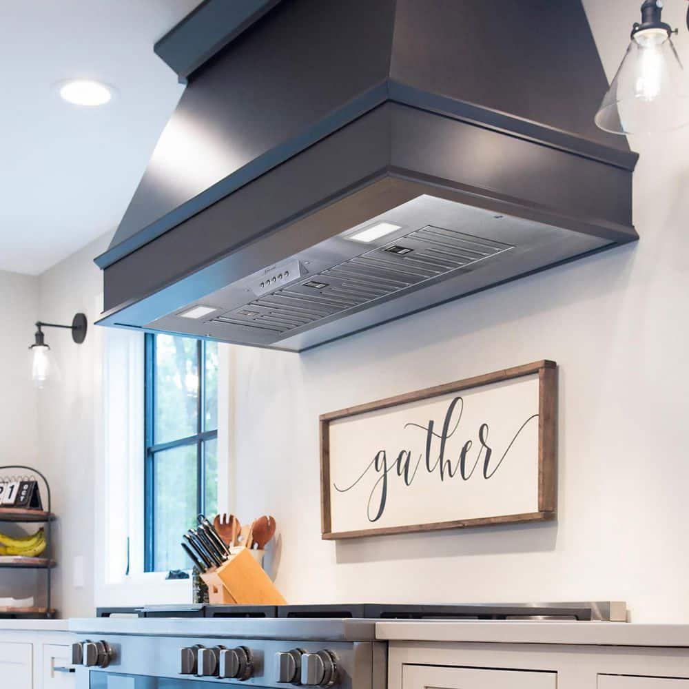 Akicon 36 in 600 CFM Ducted Insert Range Hood in Stainless Steel