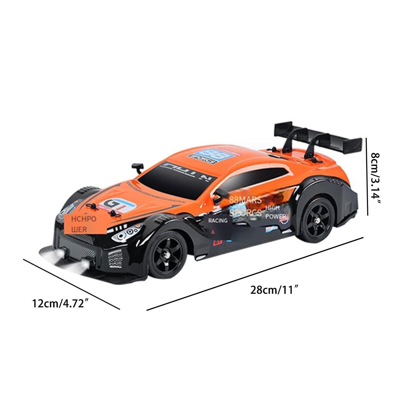 Remote Car Rc Drift Car 1:16 Scale 4wd 18km/h High Speed Vehicle 2.4ghz With Led Lights Rubber Tire Racing Sport Toy Car For Adult