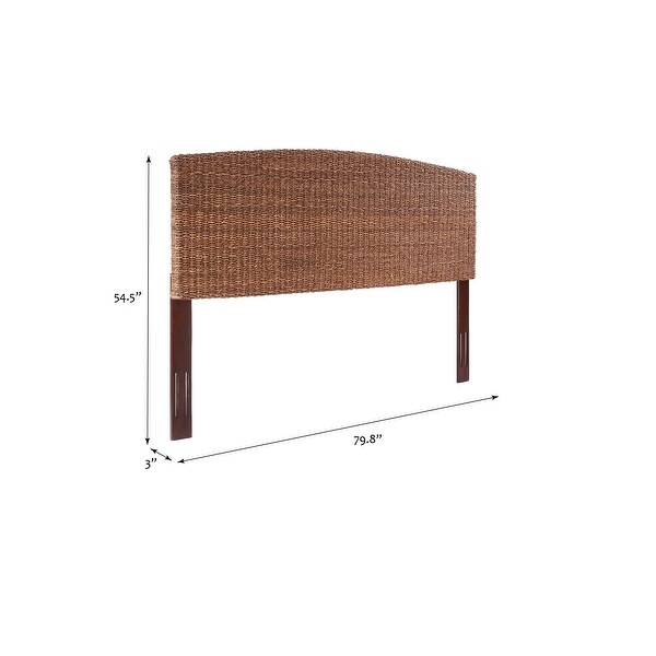 Nusa Woven Banana Leaf Headboard - - 34427105