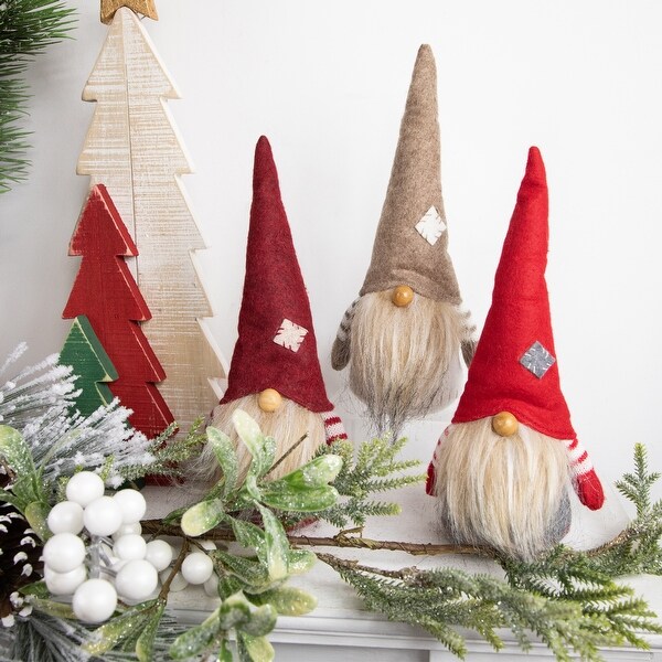 Bearded and Chubby Striped Arms Christmas Gnomes