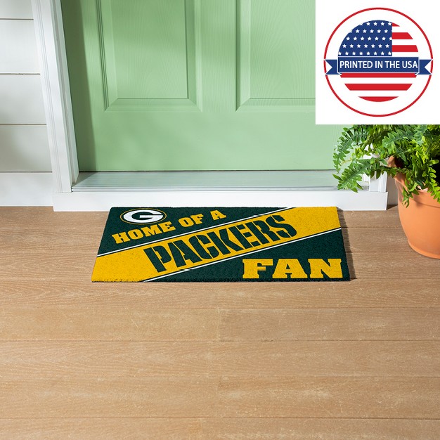 Evergreen Green Bay Packers Pvc Mat Color