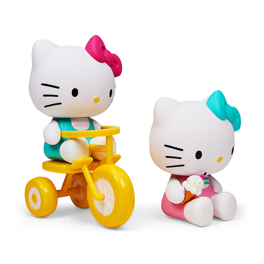 Tricycle and Ice Cream Play Theme 4.5” Vinyl Figure 2-Pack Set by Sguei