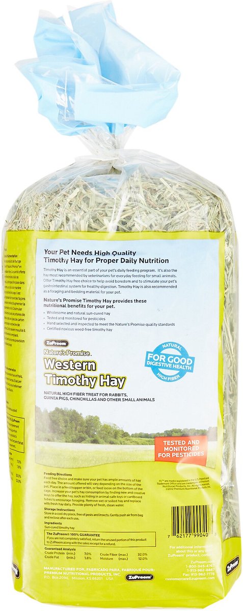 ZuPreem Nature's Promise Western Timothy Hay Small Animal Food