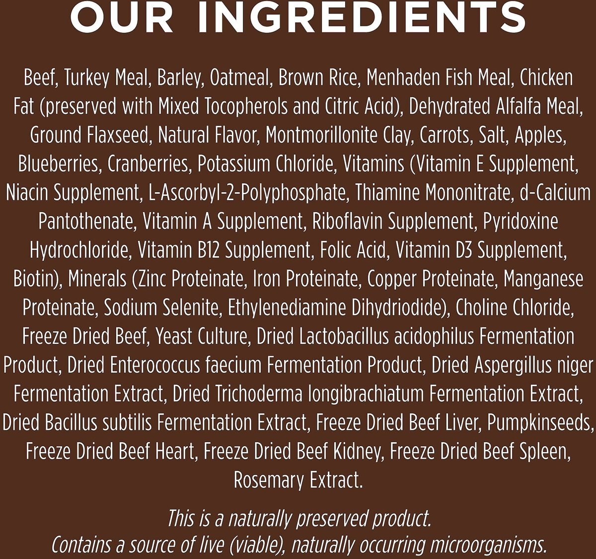 Instinct Be Natural Real Beef and Barley Recipe Freeze-Dried Raw Coated Dry Dog Food