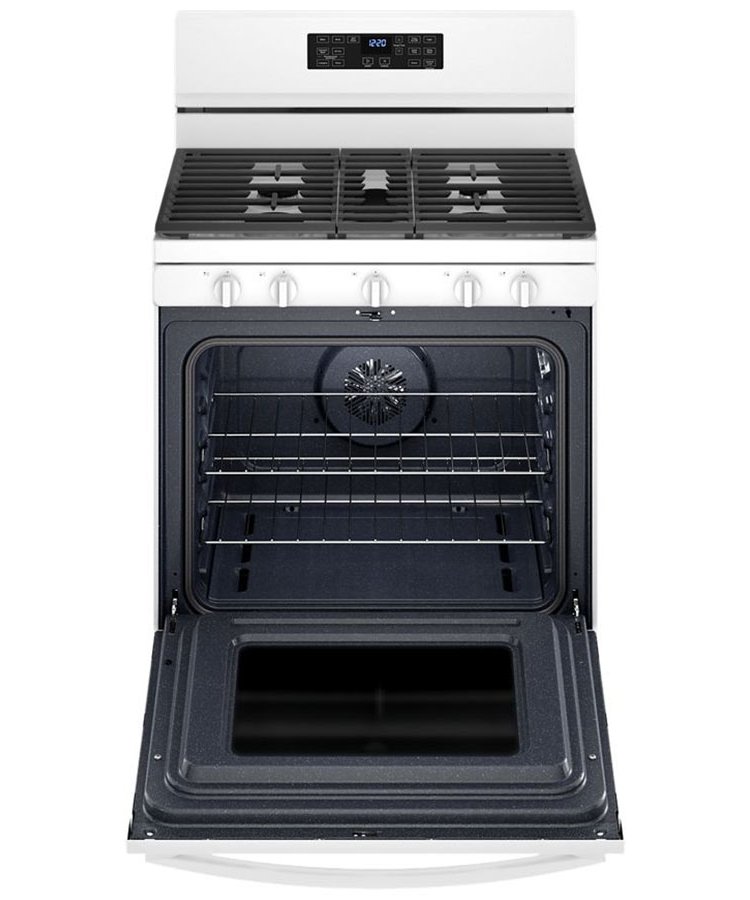 Whirlpool 5 Cu. Ft. White 5-In-1 Air Fry Gas Range