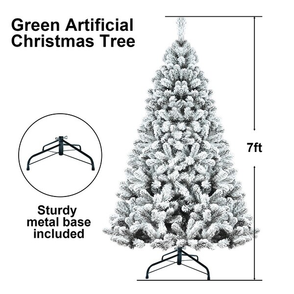 PVC Round Tip Flocked Christmas Tree