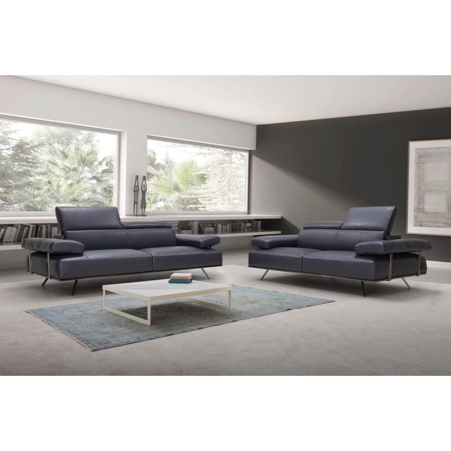 Martin Siena Collection Loveseat  Full Grain Italian Leather Silverfox   Midcentury   Loveseats   by V.S.D Furniture  Houzz