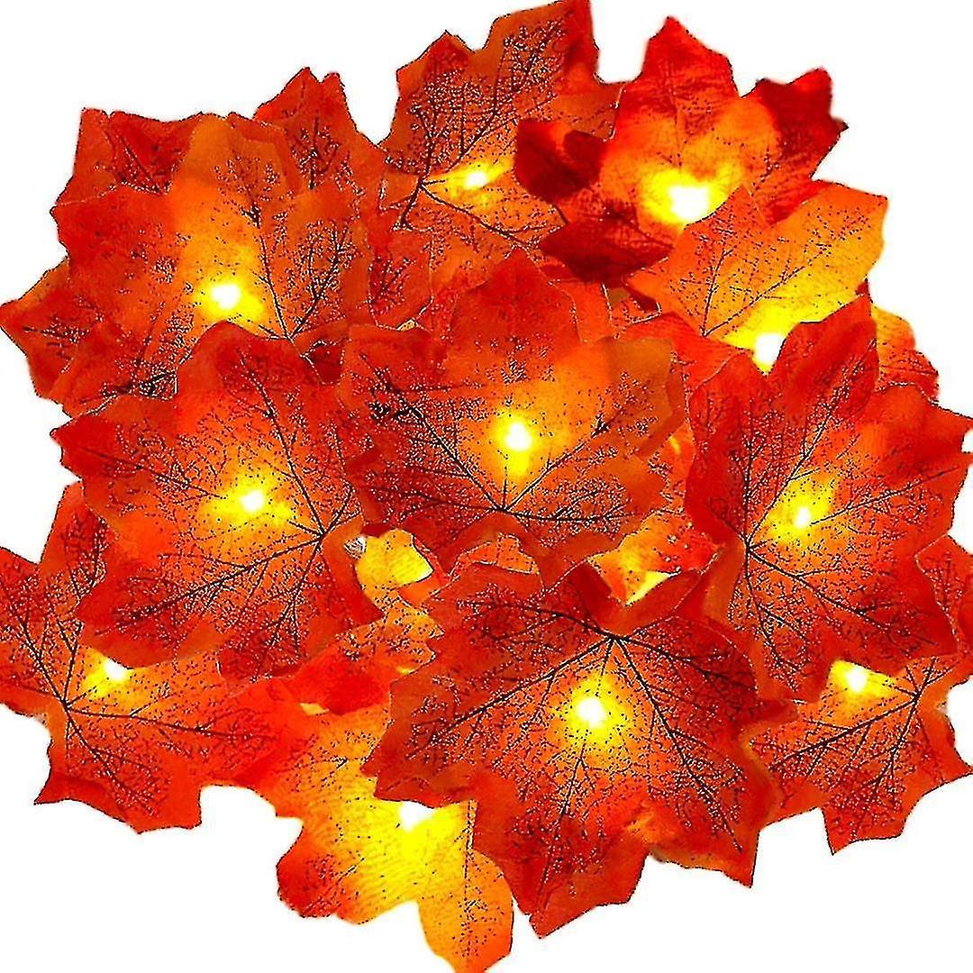 Autumn Garland Night Light， 30led 3m， 30 Fairy Lights， Fall Leaves Gugirlande， Halloween Christmas D